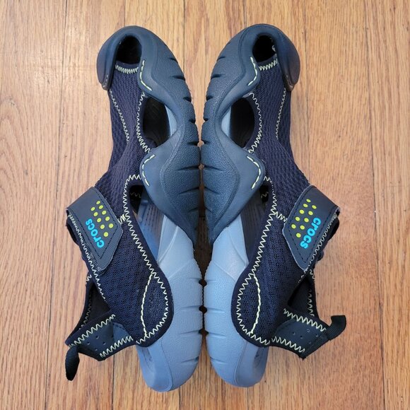 Crocs Swiftwater Mesh Water Sandals Men 8 Black Deck Shoes Beach Summer Women 10 - Picture 5 of 7